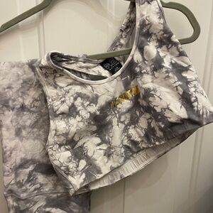 P.E Nation Gray and White Tank Top